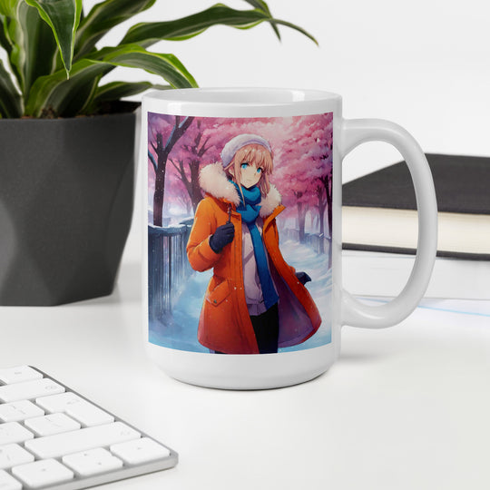 White glossy mug - WhatUWant2Buy