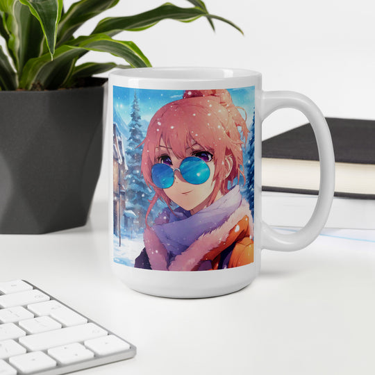 White glossy mug - WhatUWant2Buy