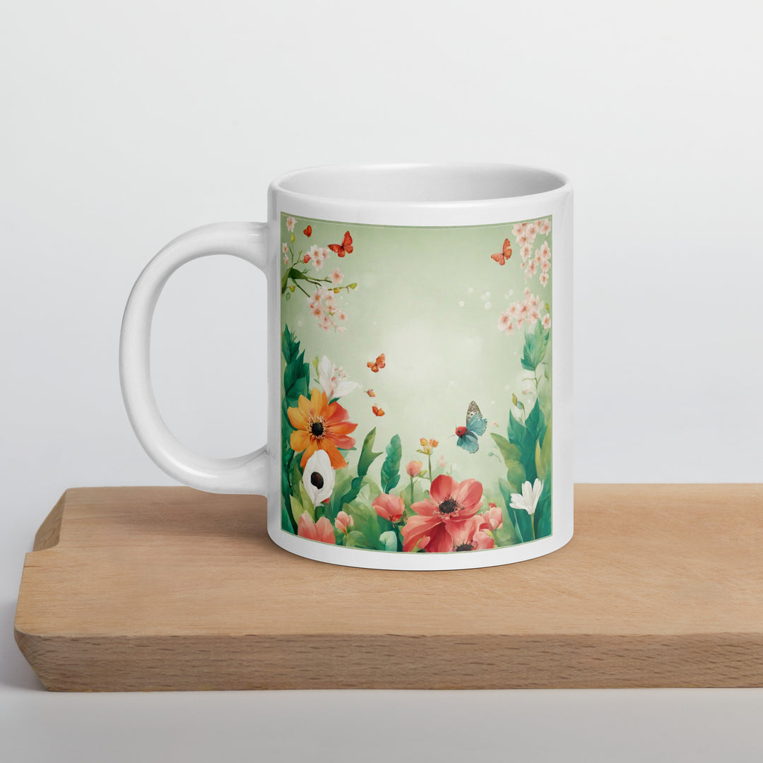 White glossy mug - WhatUWant2Buy