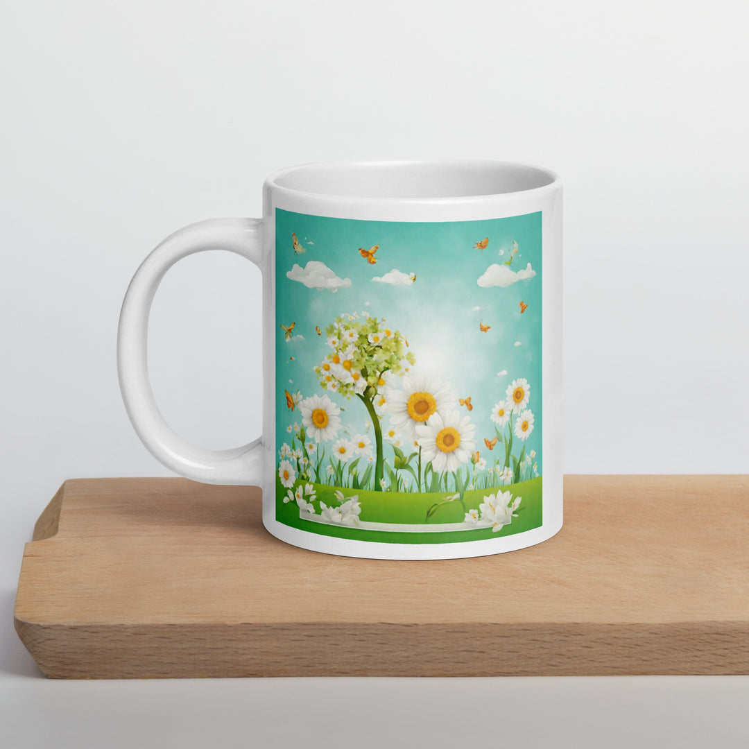 White glossy mug - WhatUWant2Buy