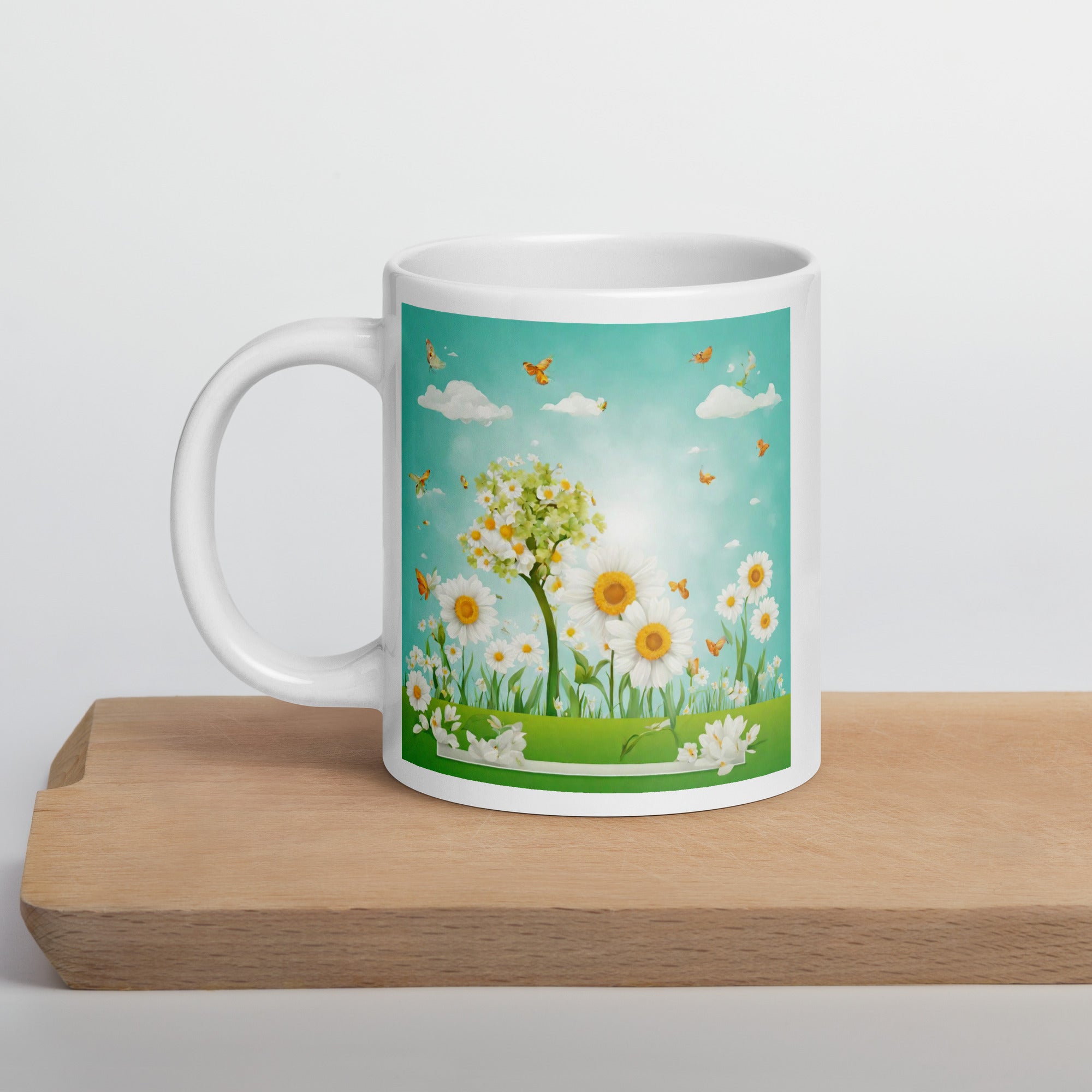 White glossy mug - WhatUWant2Buy