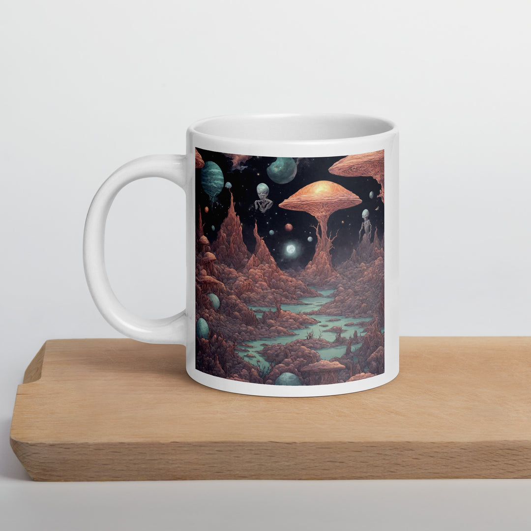 White glossy mug - WhatUWant2Buy