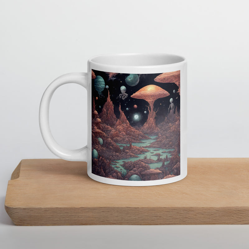 White glossy mug - WhatUWant2Buy