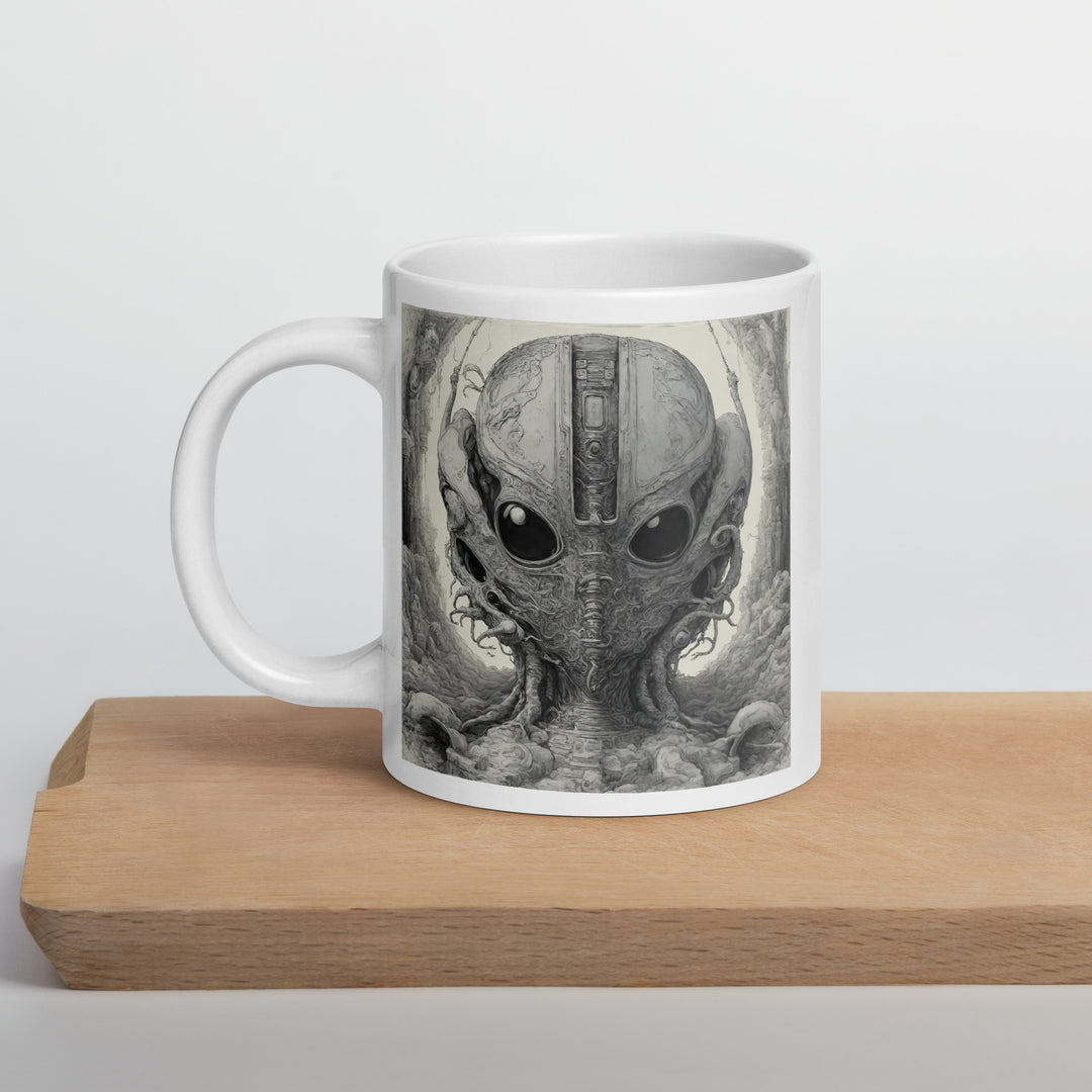 White glossy mug - WhatUWant2Buy