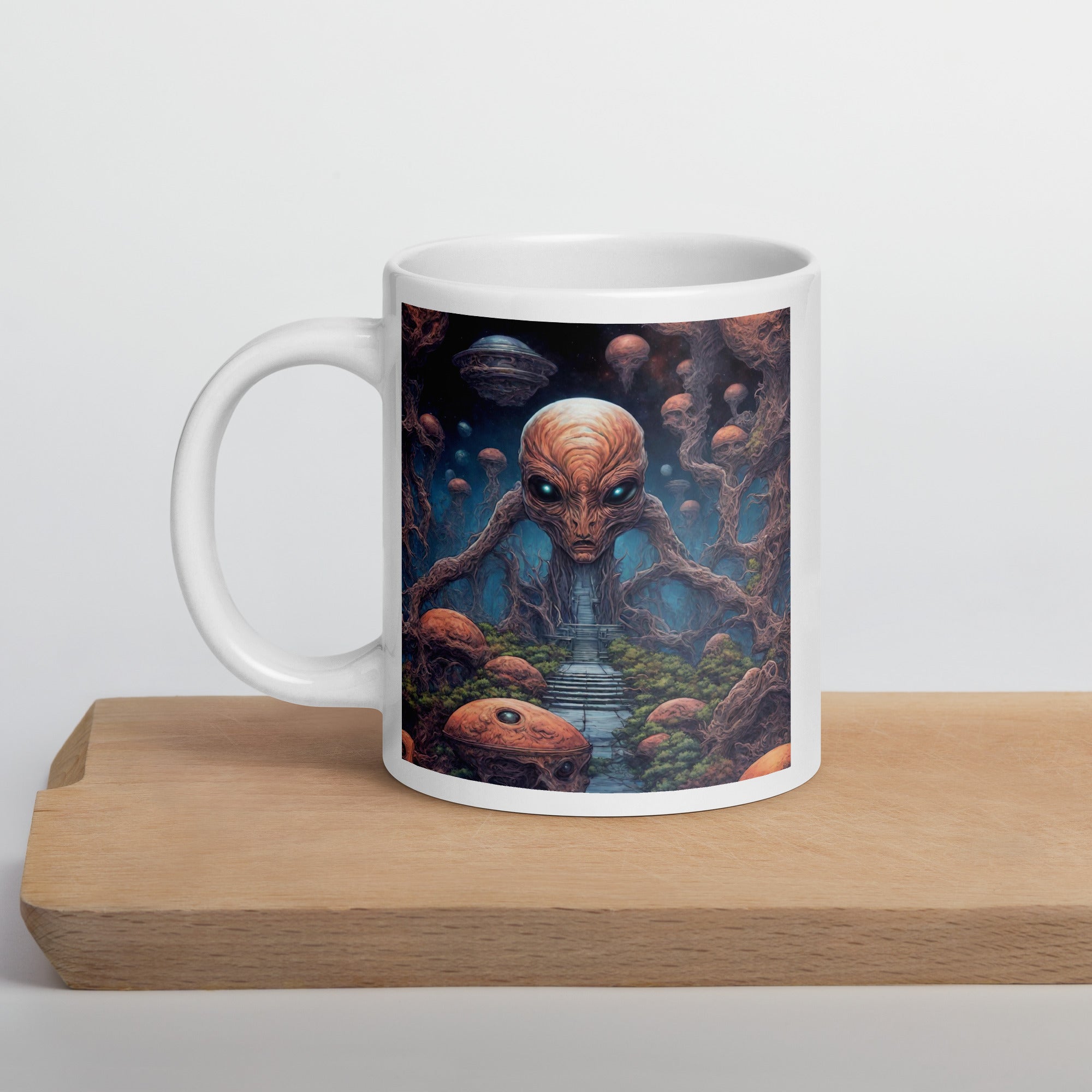 White glossy mug - WhatUWant2Buy