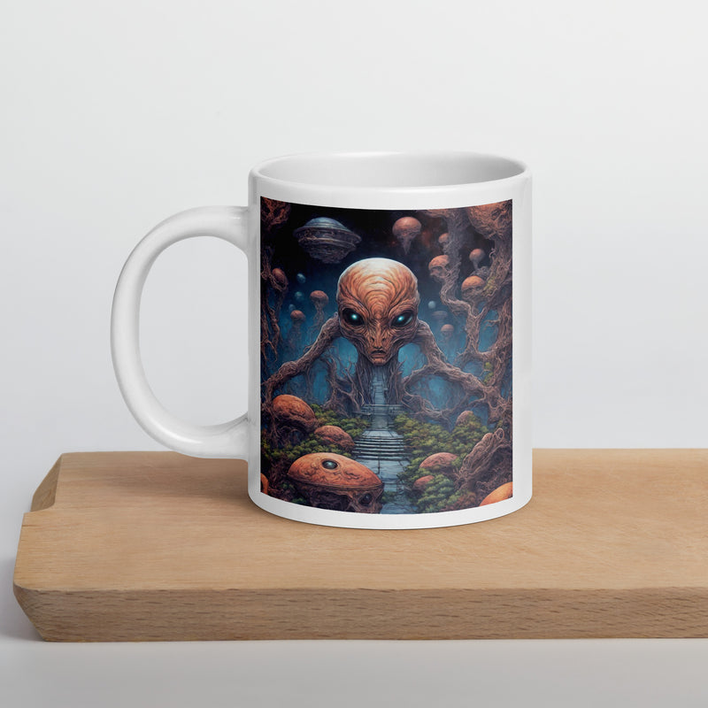 White glossy mug - WhatUWant2Buy