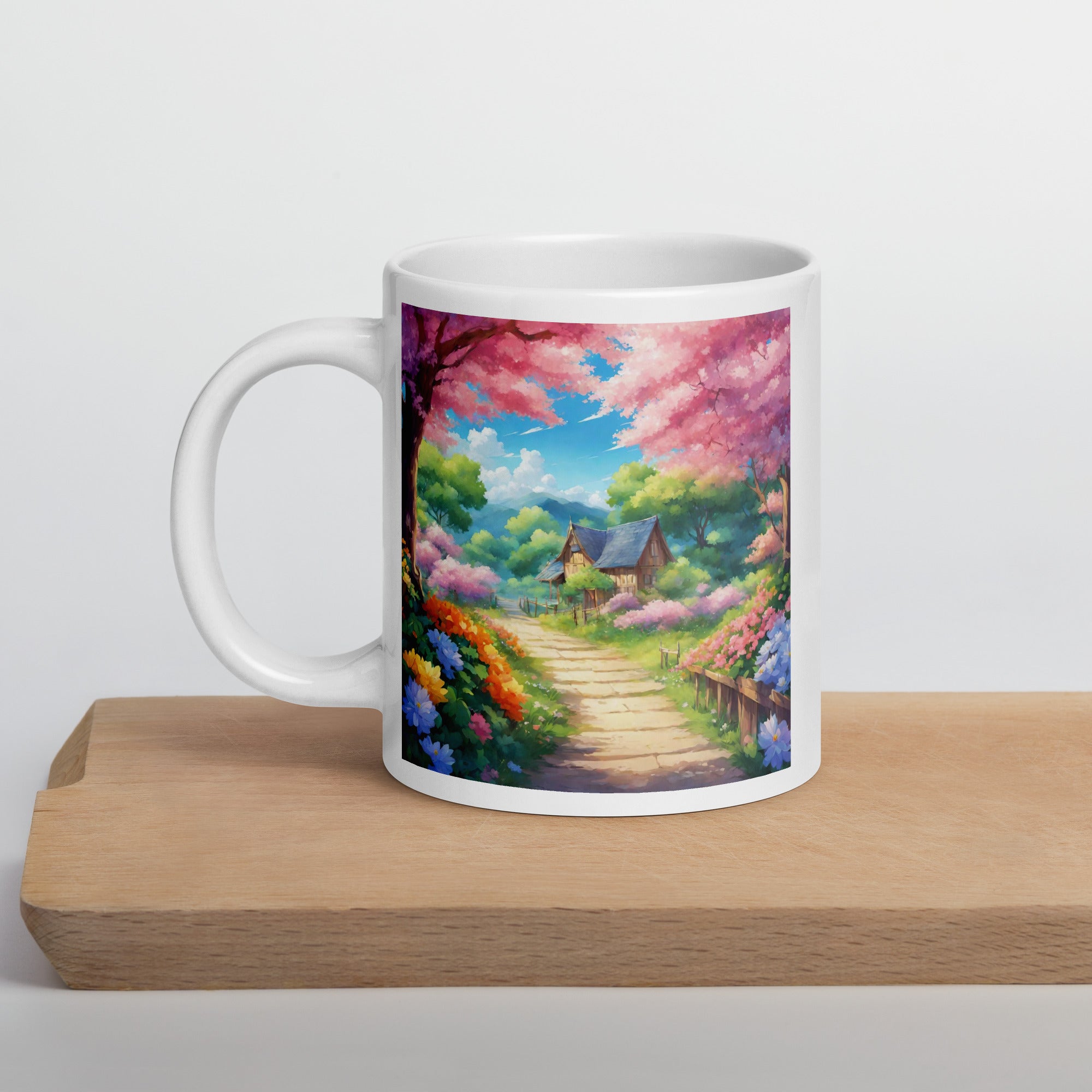 White glossy mug - WhatUWant2Buy