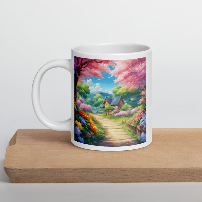 White glossy mug - WhatUWant2Buy