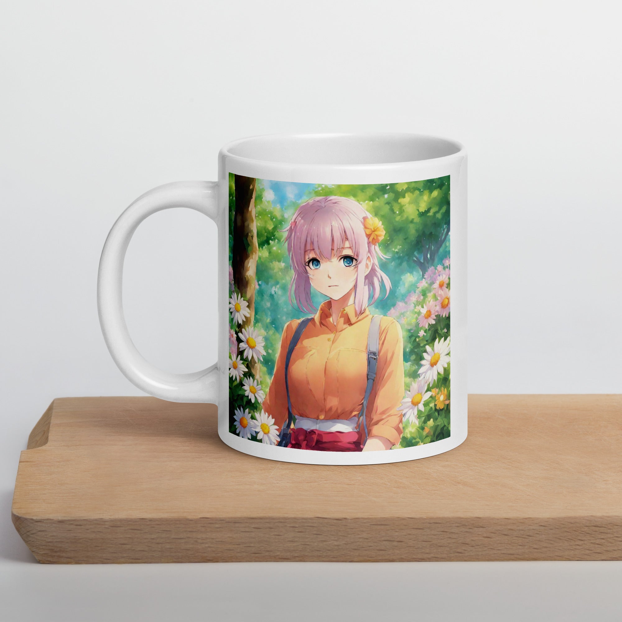 White glossy mug - WhatUWant2Buy