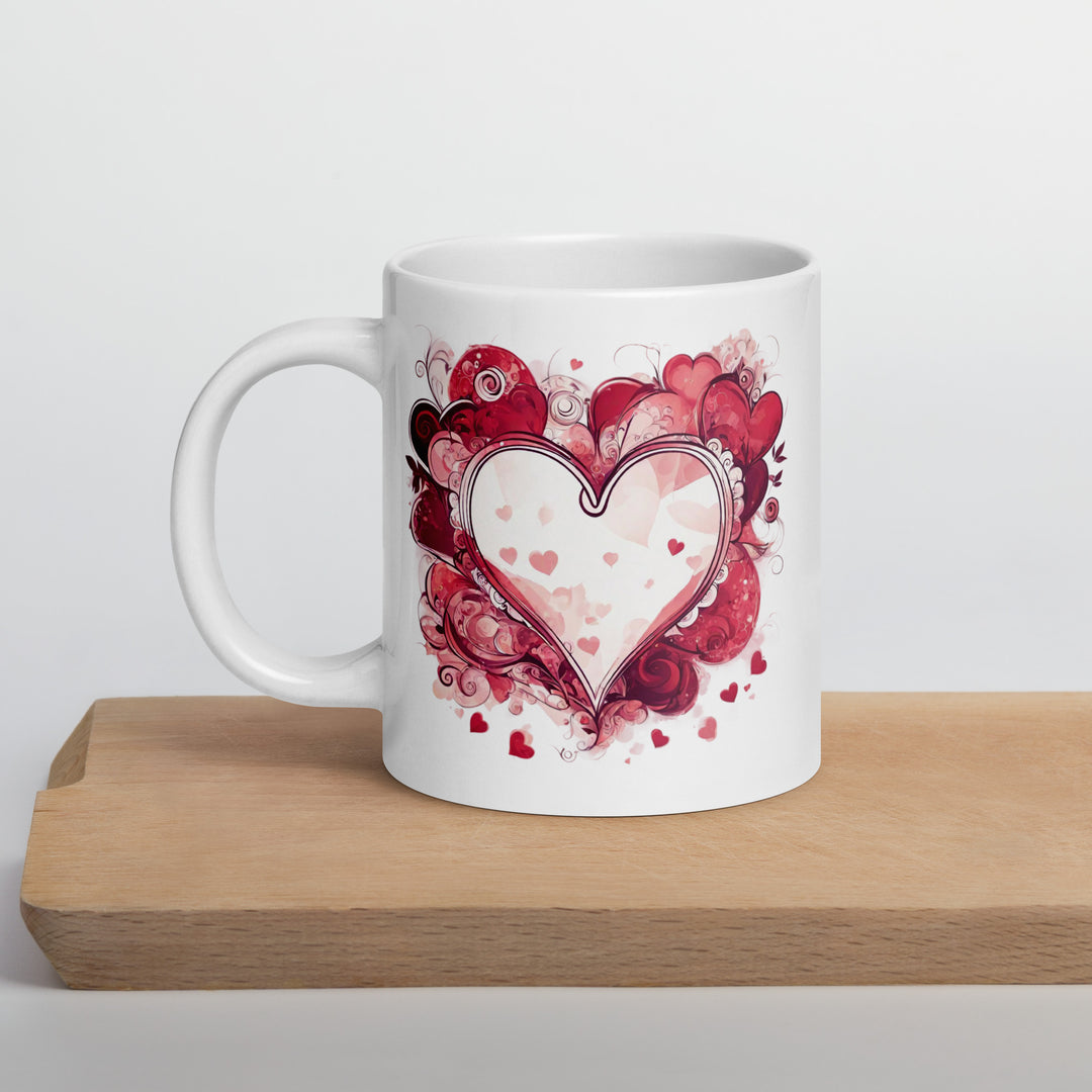 White glossy mug - WhatUWant2Buy