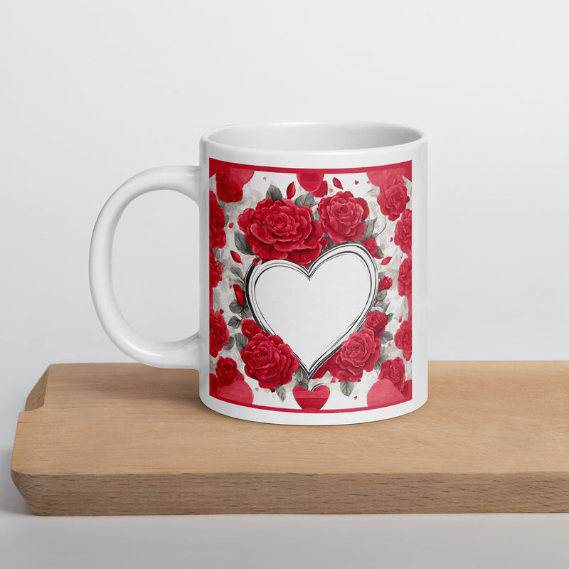 White glossy mug - WhatUWant2Buy