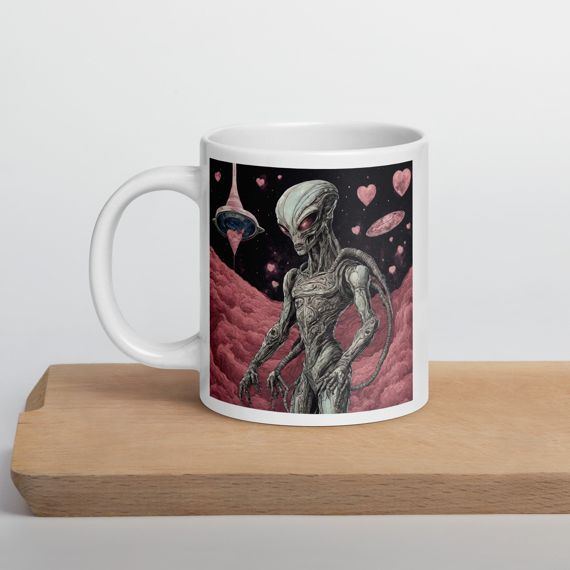 White glossy mug - WhatUWant2Buy