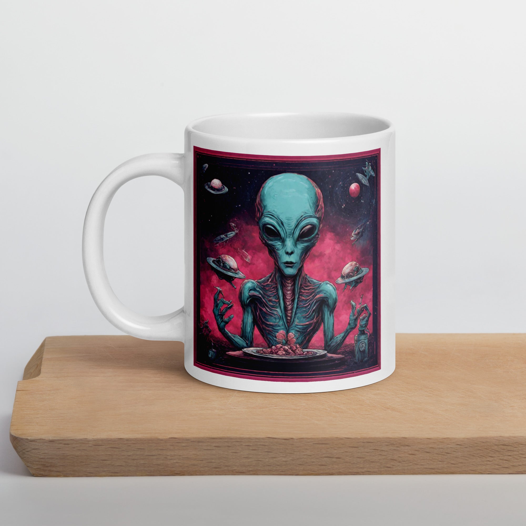 White glossy mug - WhatUWant2Buy