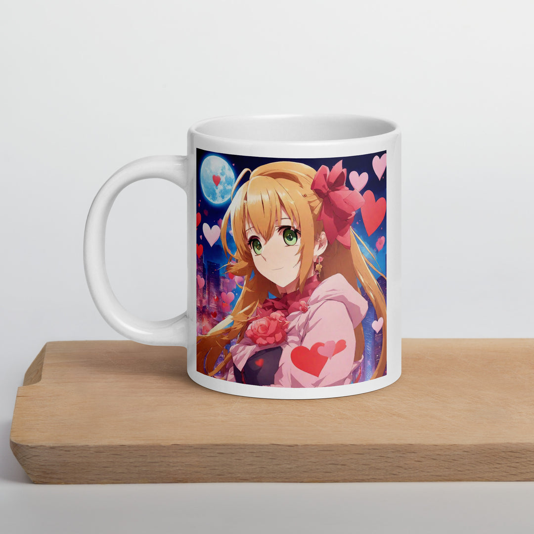 White glossy mug - WhatUWant2Buy