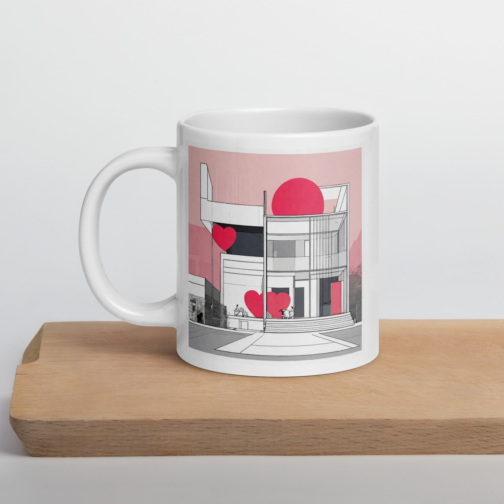 White glossy mug - WhatUWant2Buy