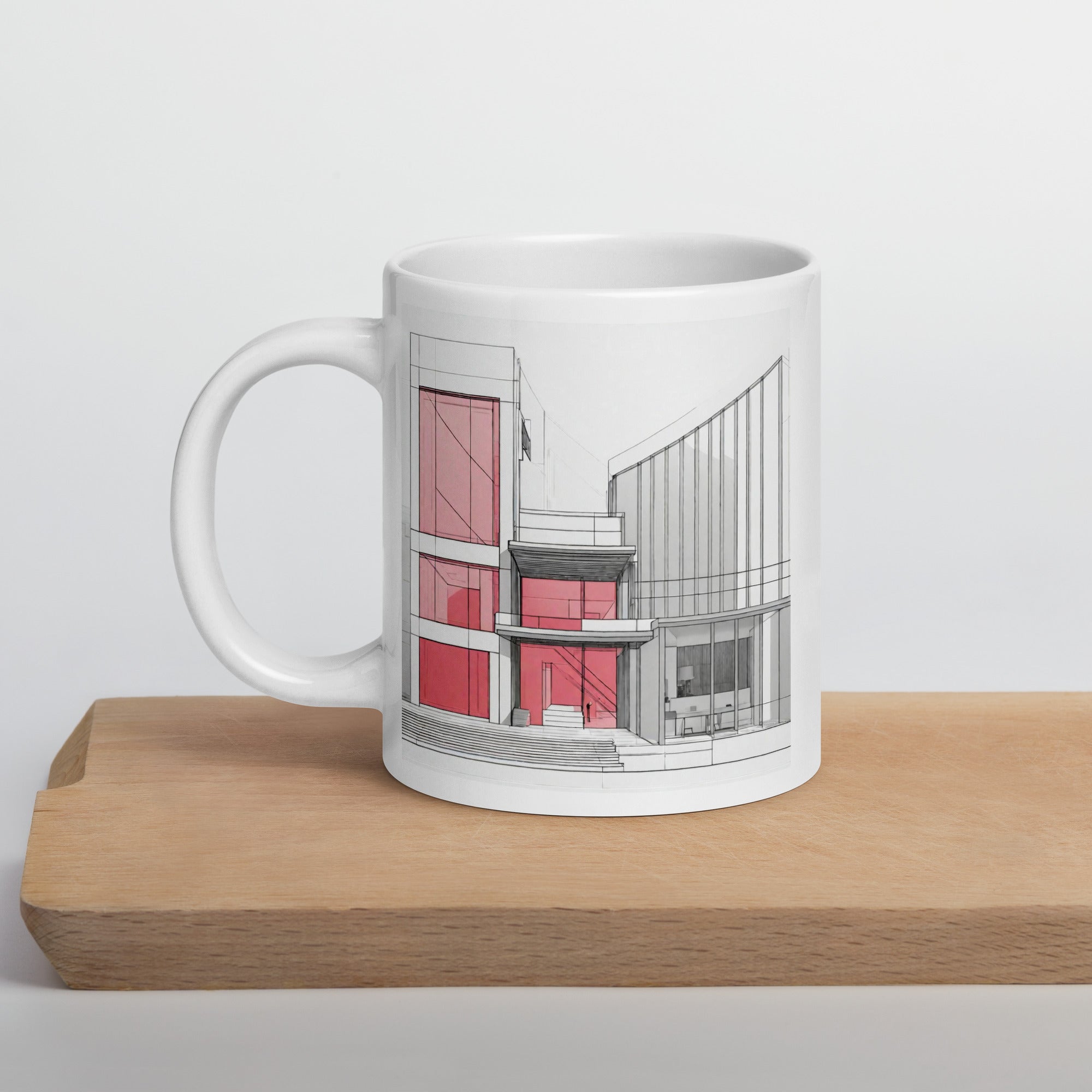 White glossy mug - WhatUWant2Buy
