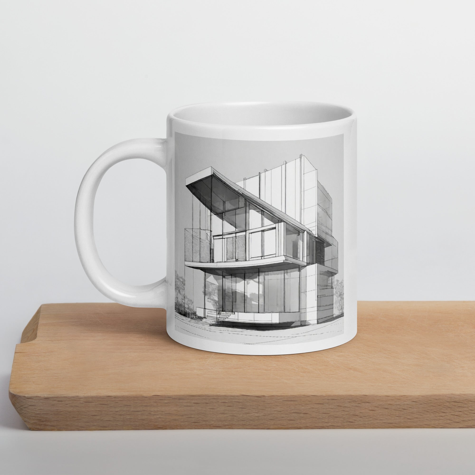 White glossy mug - WhatUWant2Buy