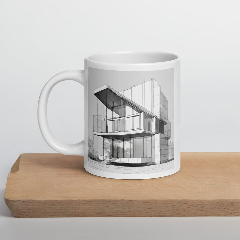 White glossy mug - WhatUWant2Buy