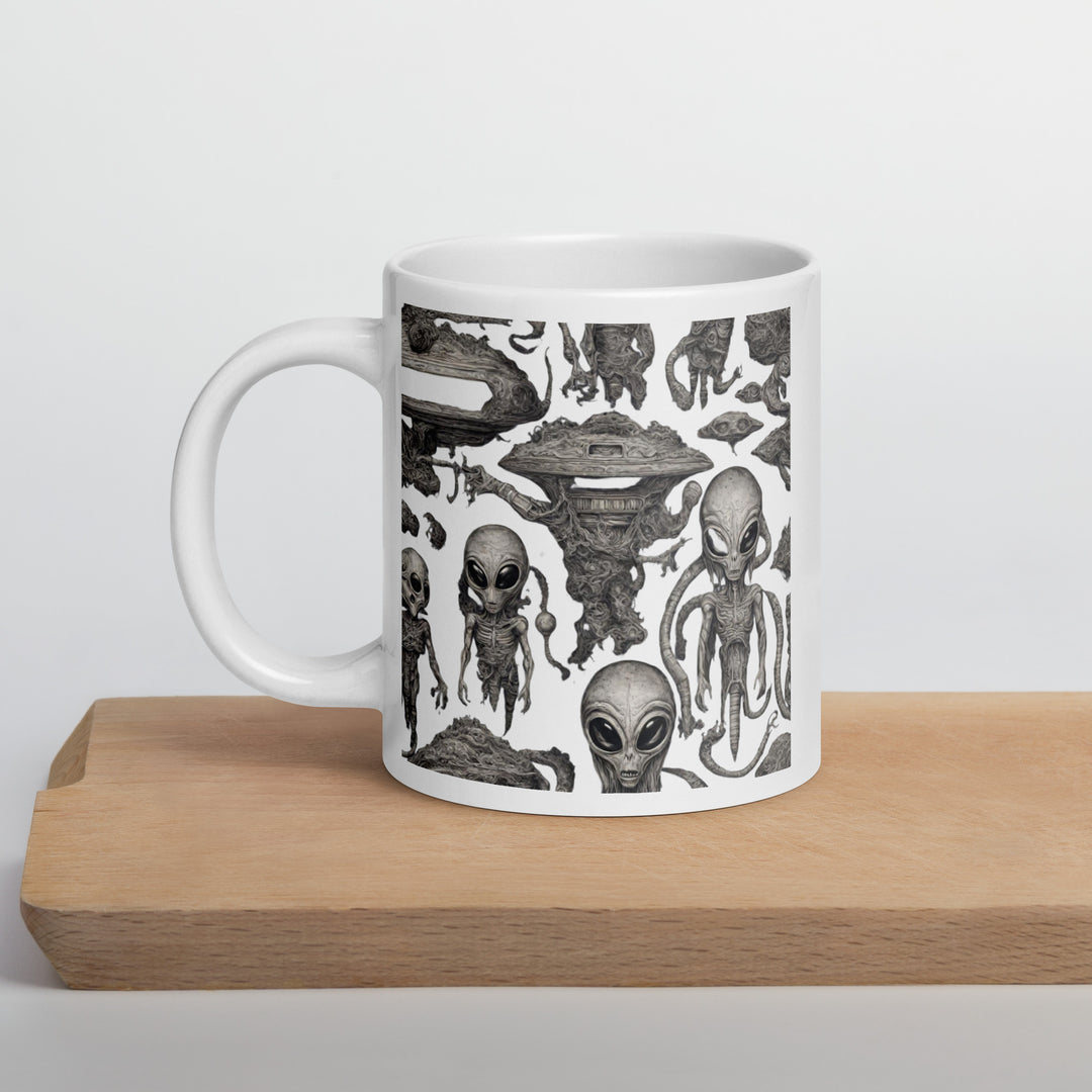 White glossy mug - WhatUWant2Buy
