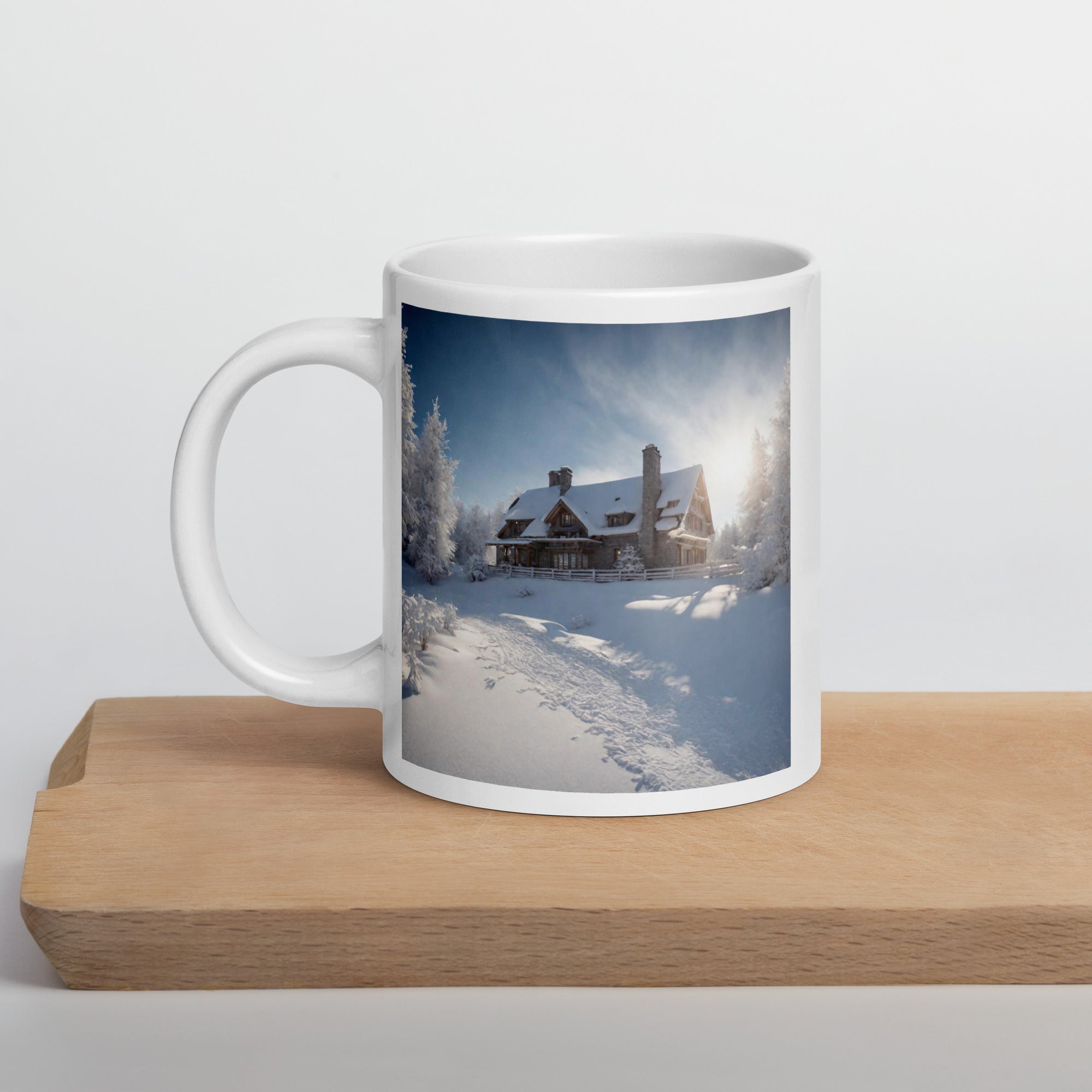 White glossy mug - WhatUWant2Buy