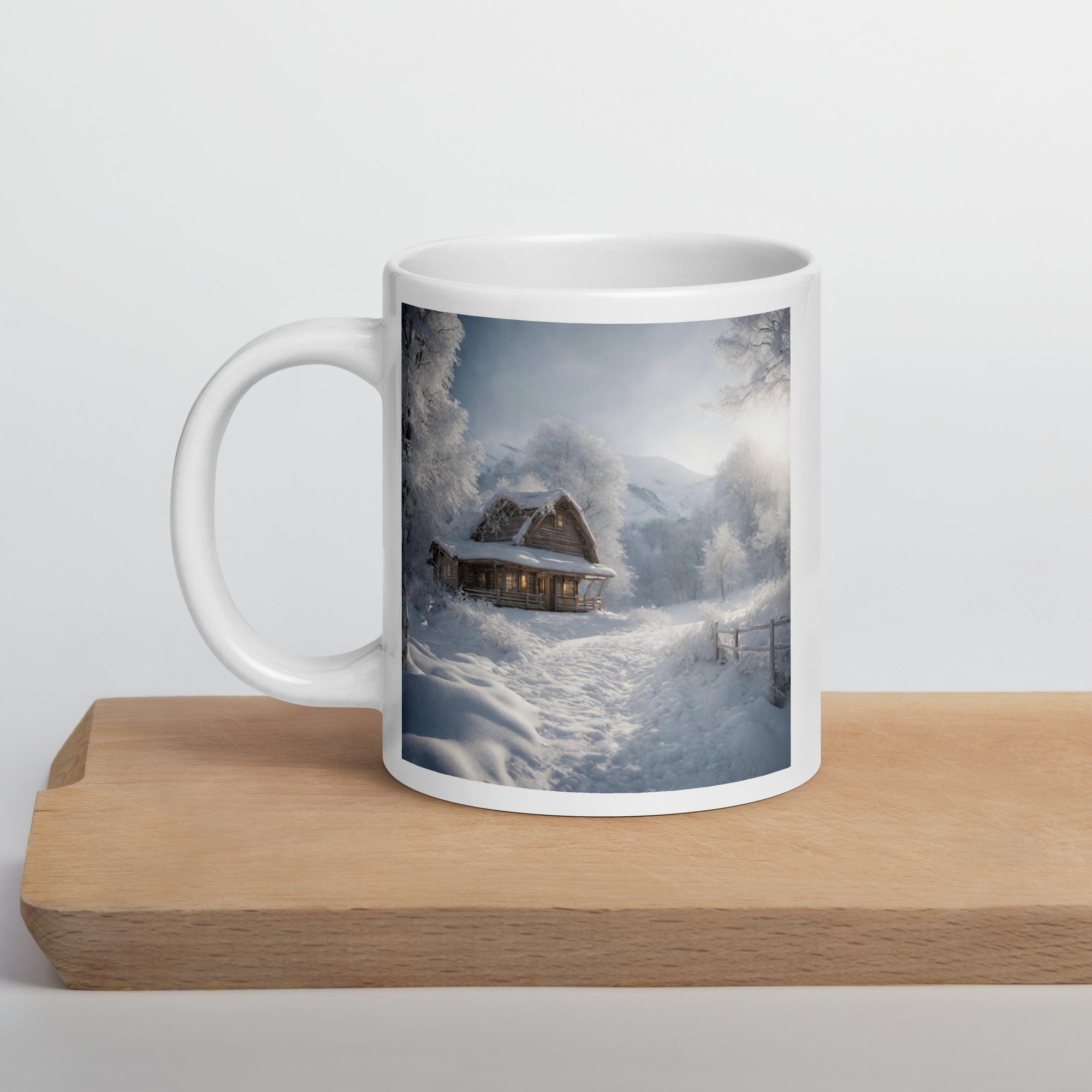 White glossy mug - WhatUWant2Buy