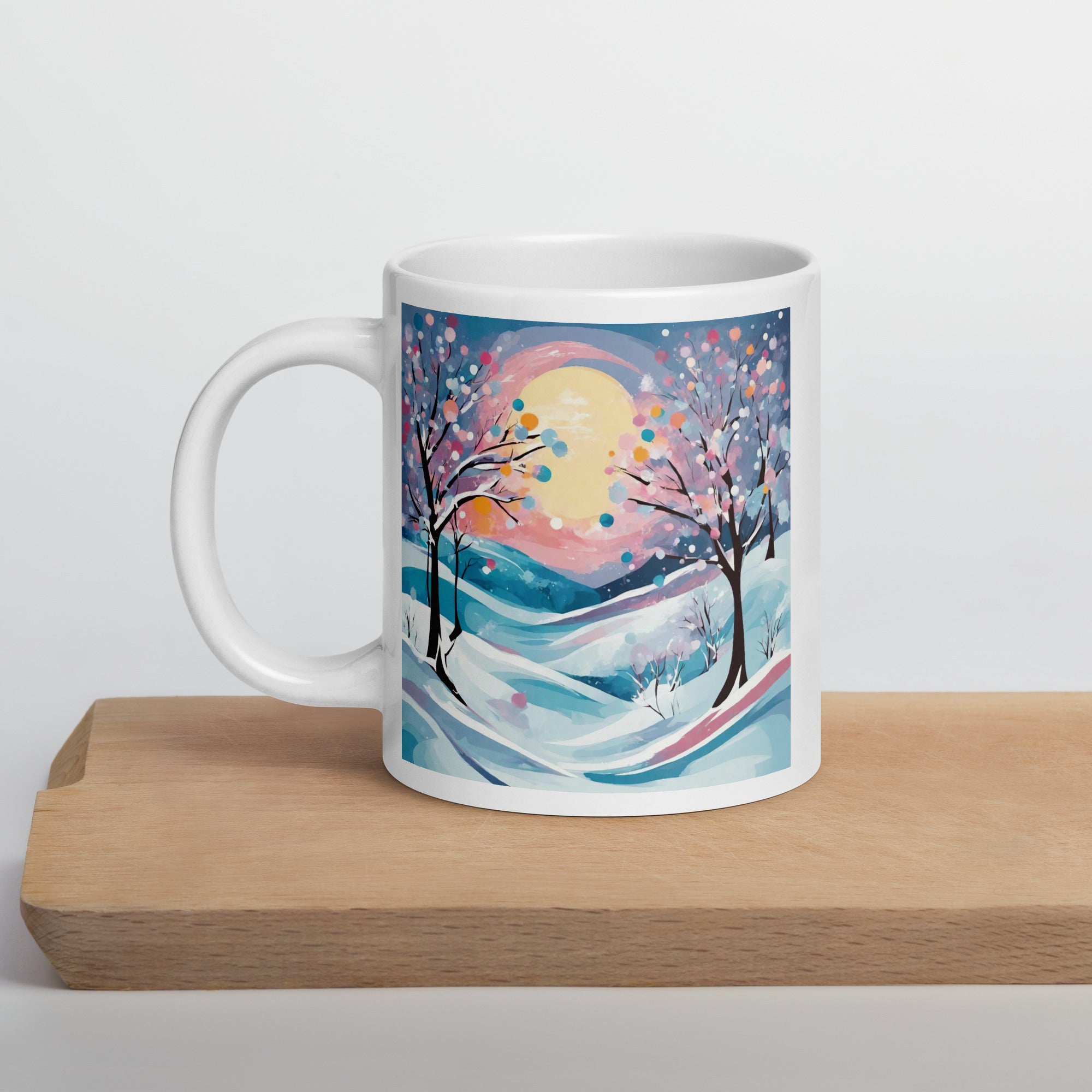 White glossy mug - WhatUWant2Buy