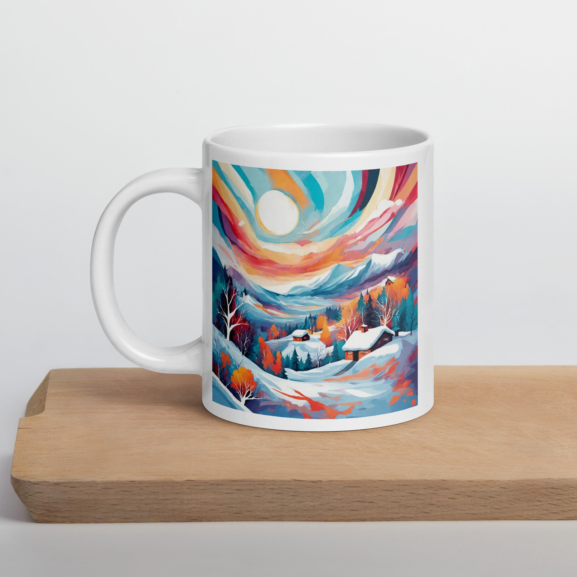 White glossy mug - WhatUWant2Buy