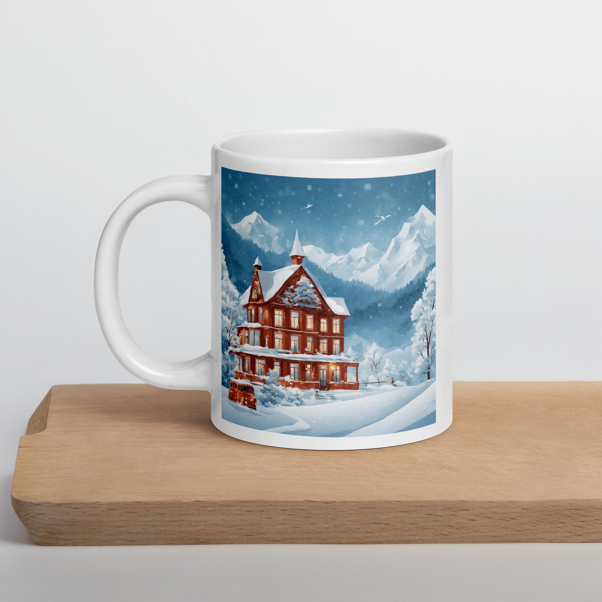 White glossy mug - WhatUWant2Buy