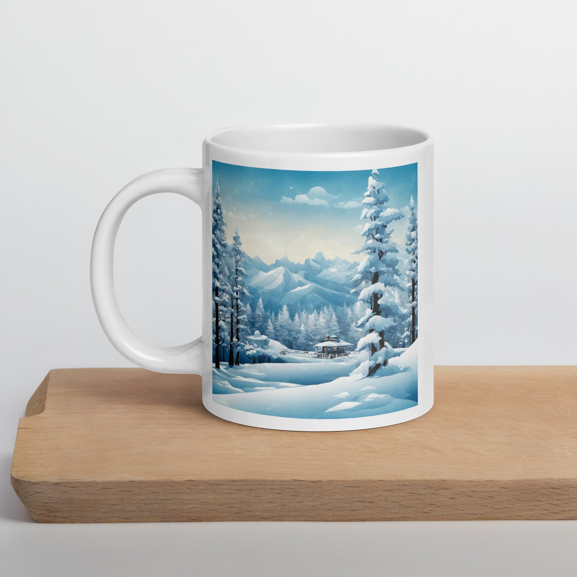 White glossy mug - WhatUWant2Buy