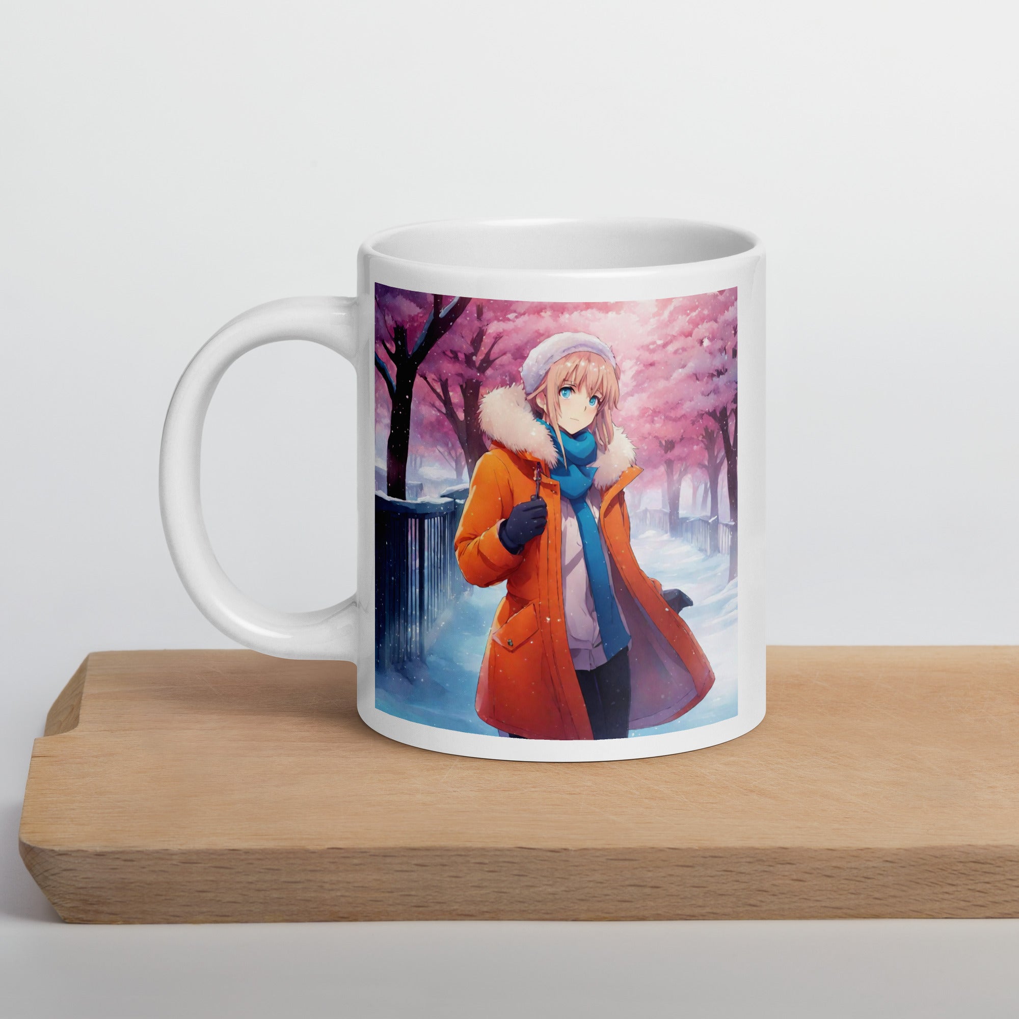 White glossy mug - WhatUWant2Buy