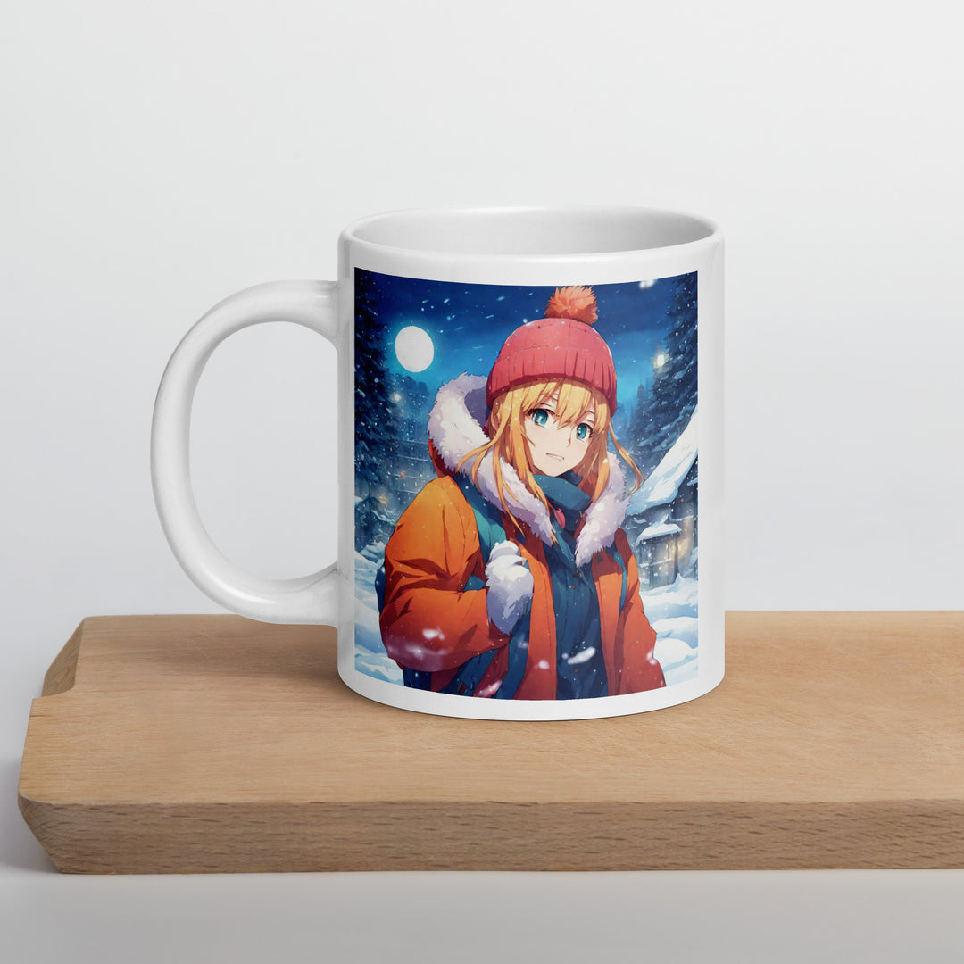 White glossy mug - WhatUWant2Buy