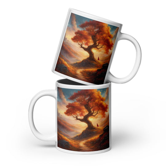 White glossy mug - WhatUWant2Buy