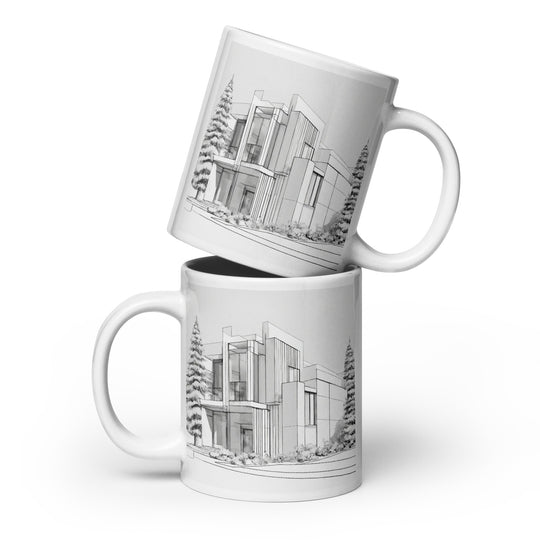 White glossy mug - WhatUWant2Buy