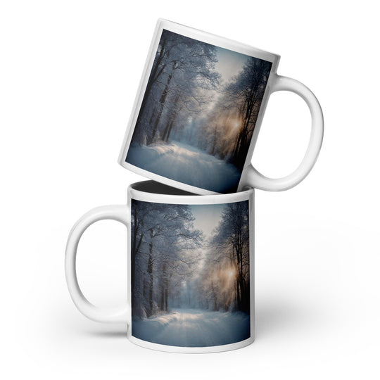 White glossy mug - WhatUWant2Buy