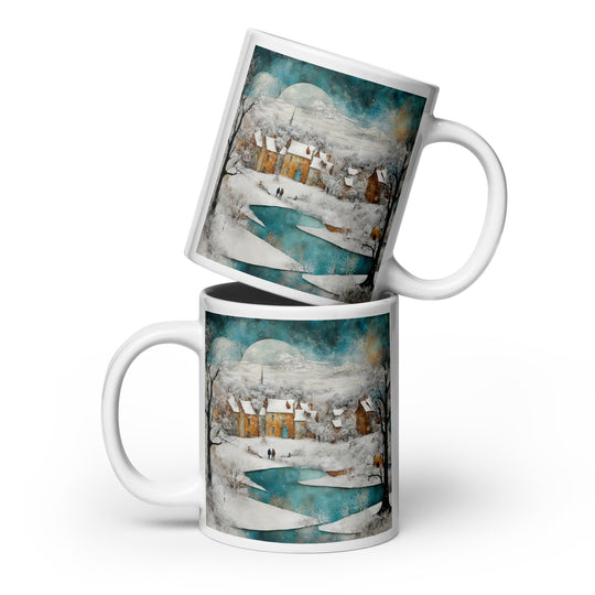White glossy mug - WhatUWant2Buy