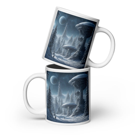 White glossy mug - WhatUWant2Buy
