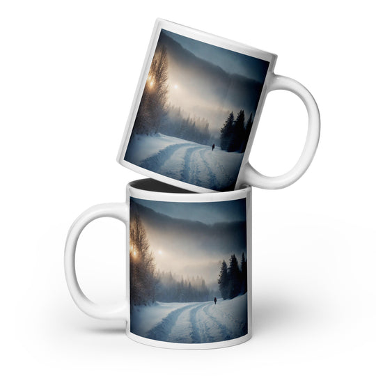 White glossy mug - WhatUWant2Buy