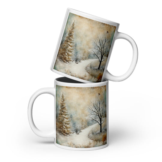White glossy mug - WhatUWant2Buy