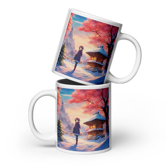 White glossy mug - WhatUWant2Buy