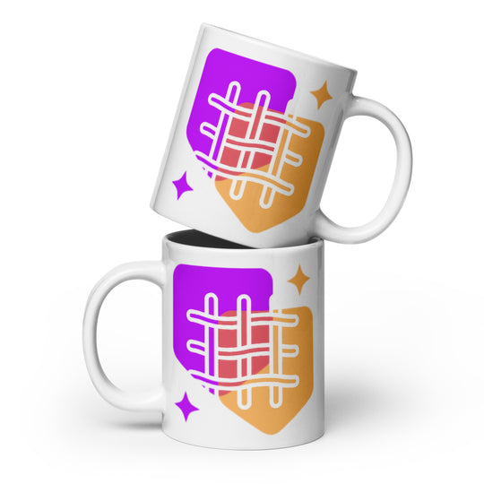 White glossy mug - WhatUWant2Buy