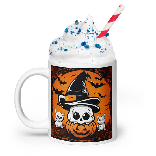 White glossy mug - WhatUWant2Buy