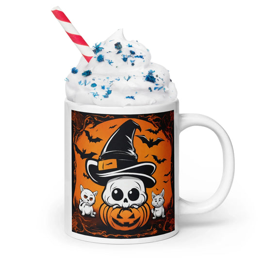 White glossy mug - WhatUWant2Buy