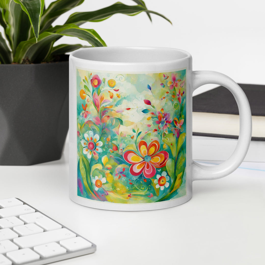 White glossy mug - WhatUWant2Buy