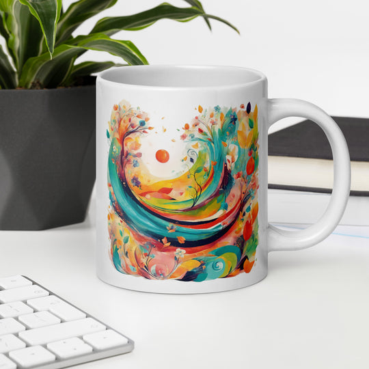 White glossy mug - WhatUWant2Buy