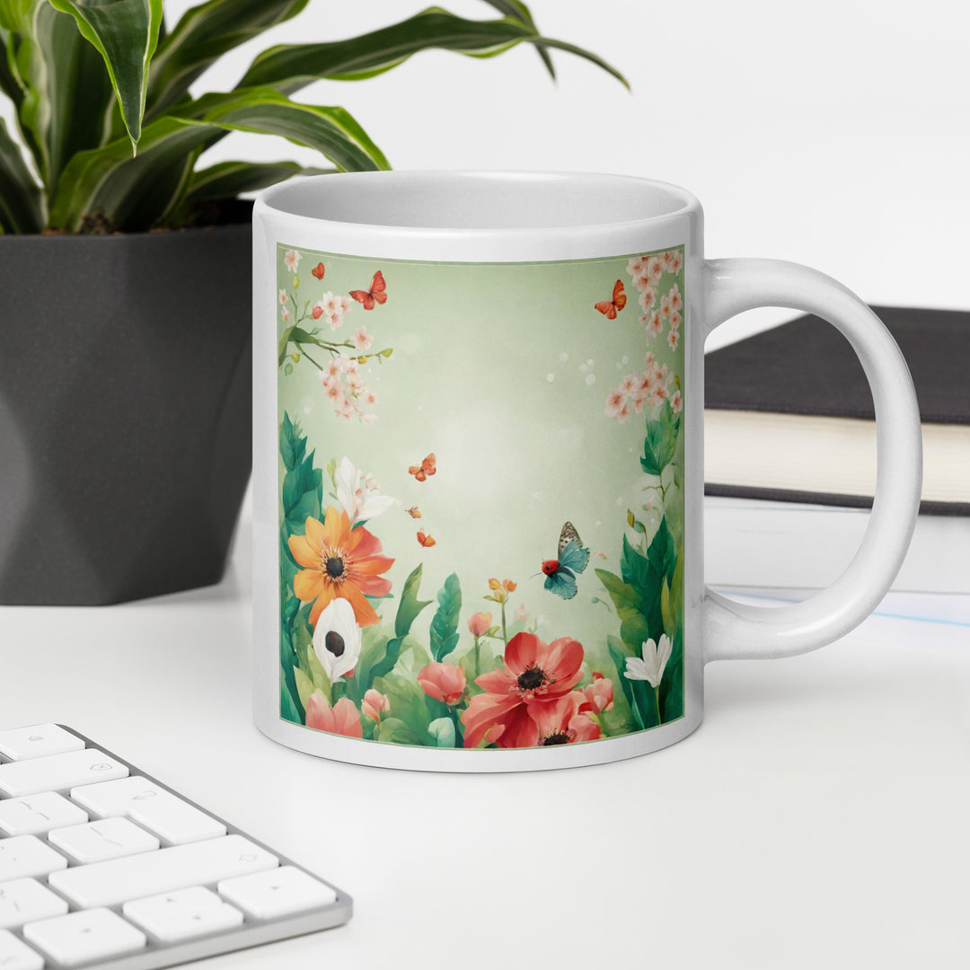 White glossy mug - WhatUWant2Buy