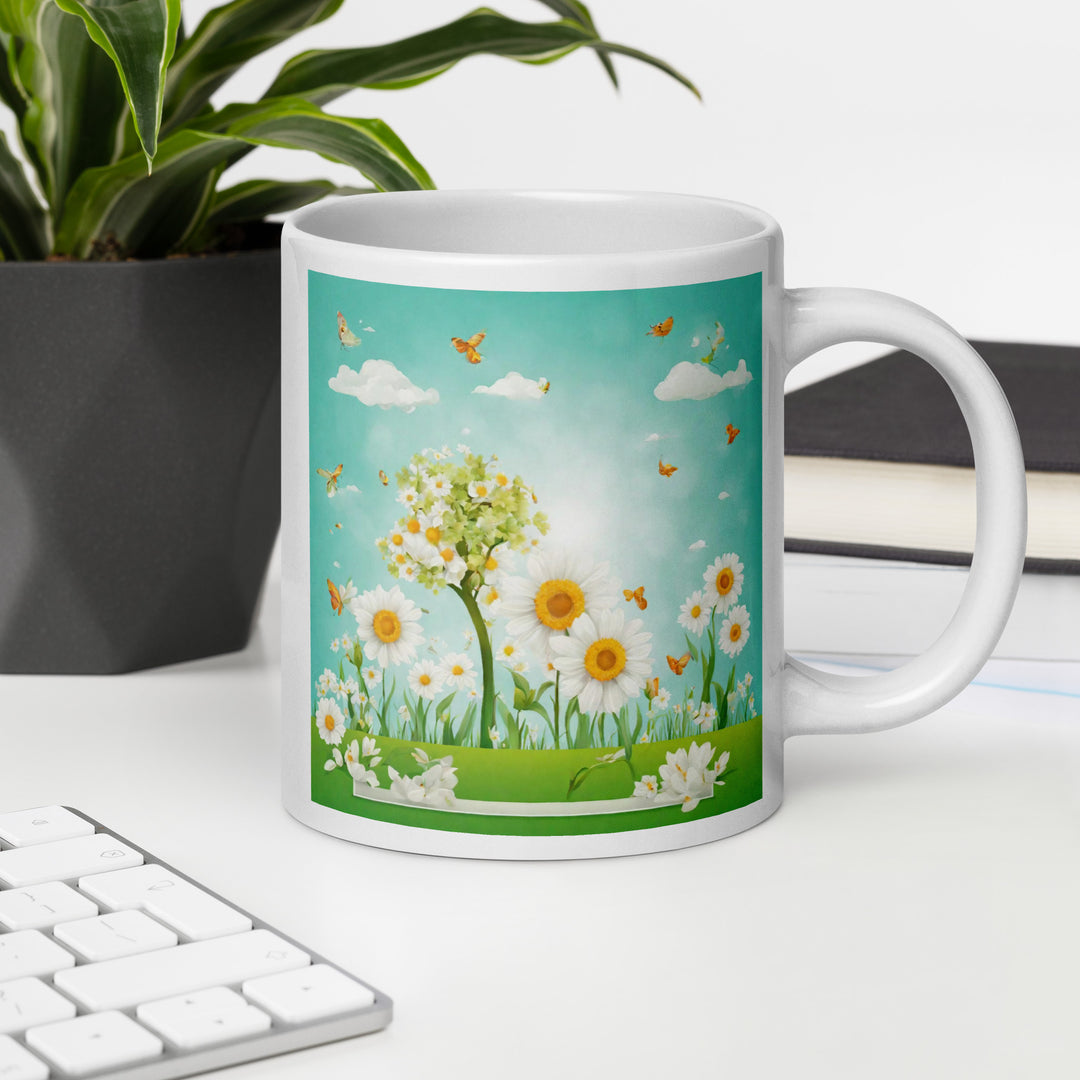 White glossy mug - WhatUWant2Buy