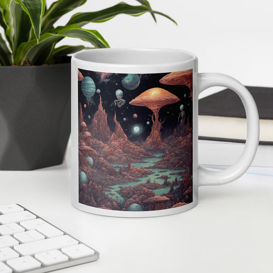White glossy mug - WhatUWant2Buy
