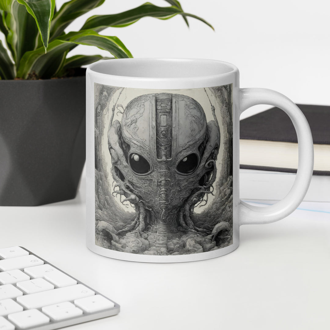 White glossy mug - WhatUWant2Buy