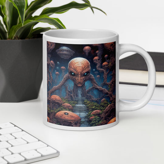White glossy mug - WhatUWant2Buy
