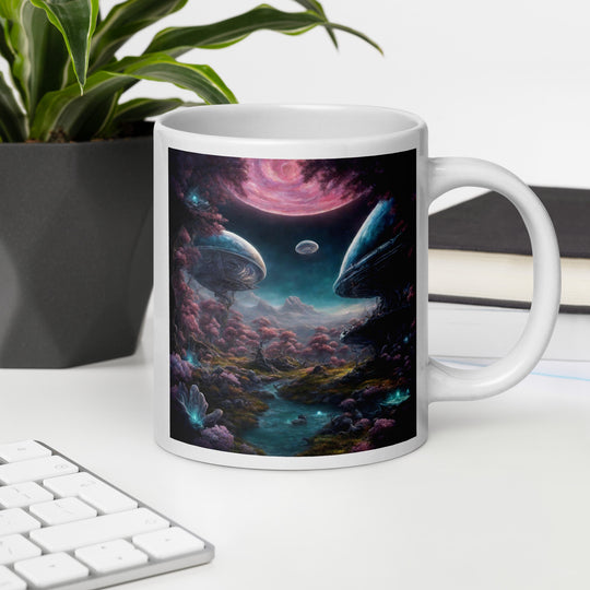 White glossy mug - WhatUWant2Buy